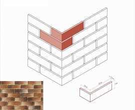 Искусственный камень White Hills 378-45 Сити брик Угол 10x22x7