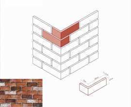 Искусственный камень White Hills 308-65 Бремен брик Design Угол 8x18,5x6,5