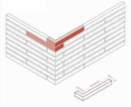 Искусственный камень White Hills 694-85 Реген брик Design угол 6,7-7,5 / 32,5-33,5 (7 / 33) x 4
