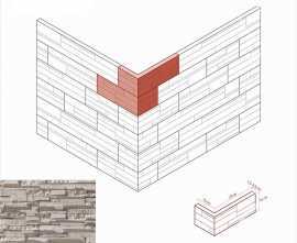 Искусственный камень White Hills 174-15 Сандерлэнд Угол 10x23x10