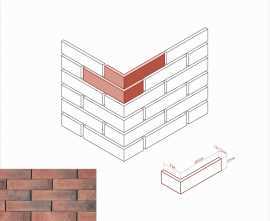 Искусственный камень White Hills 354-95 Терамо брик Угол 9x20,5x5.5