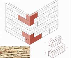 Искусственный камень White Hills 101-15 Кросс Фелл угловой 7х25,5x10 (6х15,5x10)