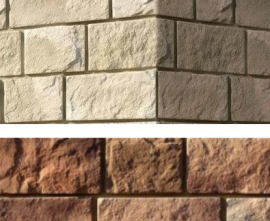Искусственный камень White Hills 412-95 Шинон угол 8.5х16x15 (9.5х18x15)