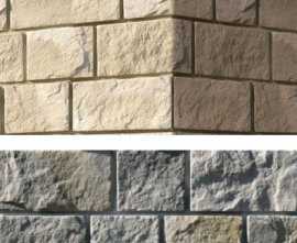 Искусственный камень White Hills 411-85 Шинон угол 8.5х16x15 (9.5х18x15)