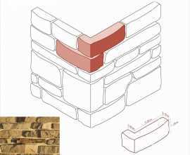 Искусственный камень White Hills 701-65 Тевиот Угол 7-30 x 4-20