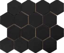 Настенная плитка Art Deco Matt on Mesh Black (7.9x9.1-16pz) 32x28 от Amadis (Испания)