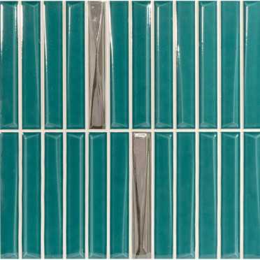 Декор Decor Melody Turquoise Silver 20x20 от Monopole (Испания)