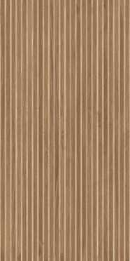 Керамогранит Wood Canarium Almond Stripes тёмно-бежевый матовый карвинг 60x120 от Laparet