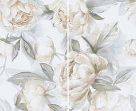 Керамогранит Elite Peonies Decor A+B Matt (2 шт в комп.) 60x120 от StaroSlim (Индия)