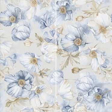 Керамогранит Elite Bluebell Decor A+B Matt (2 шт в комп.) 60x120 от StaroSlim (Индия)