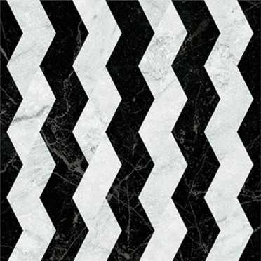 Керамогранит Dandy Ribbon Black_White (4101202) 18.6x18.6 от 41ZERO42 (Италия)