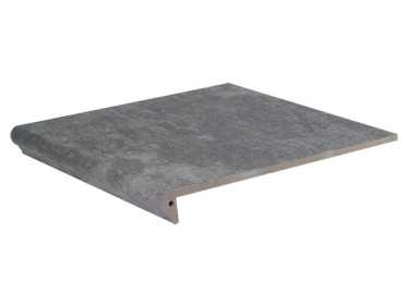 Фронтальная ступень Atrium Mittelgrau Florentiner-Stufe 31x32 от Westerwalder Klinker (Германия)